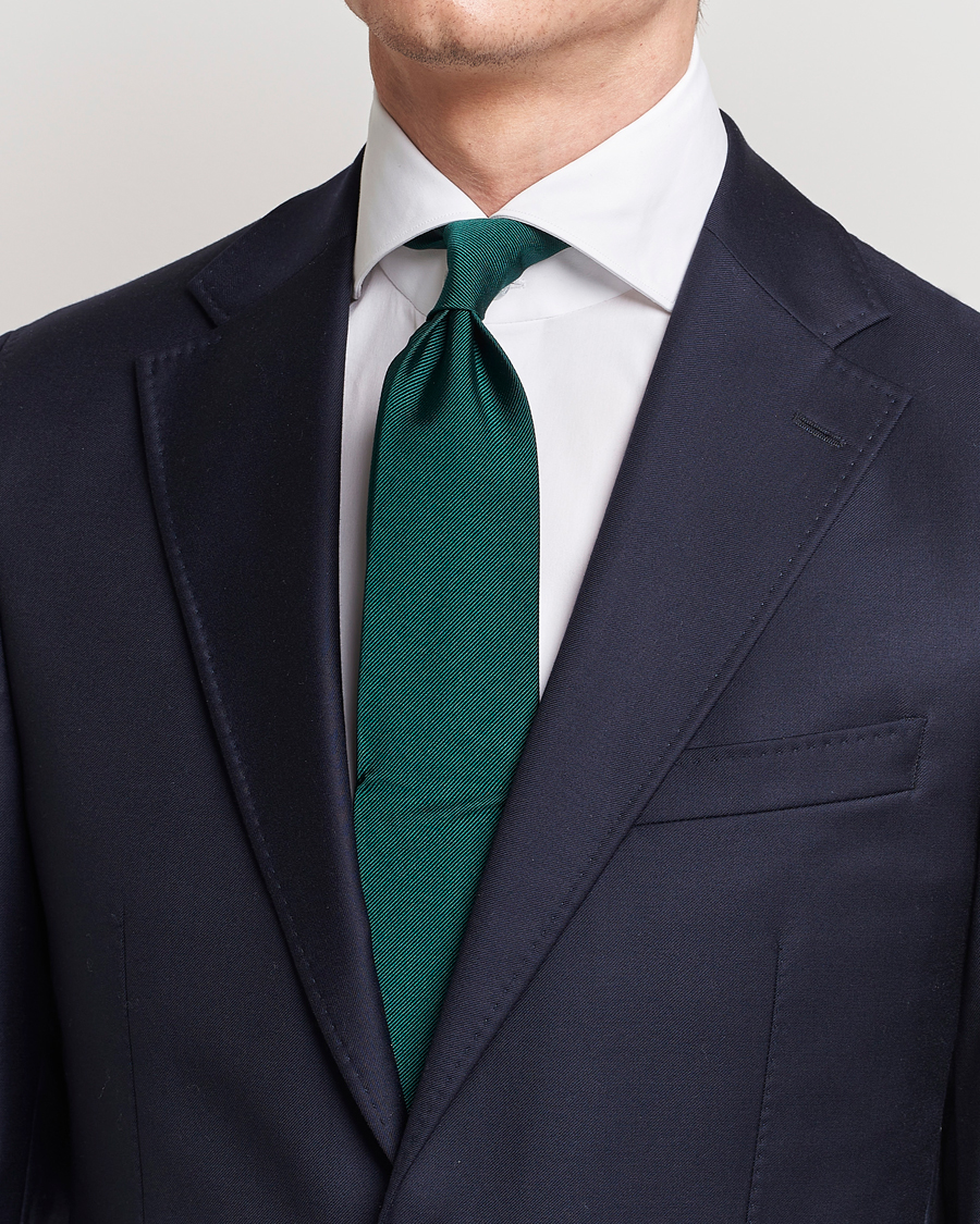 Herre |  | Amanda Christensen | Plain Classic Tie 8 cm Dark Green