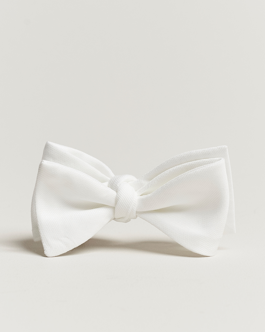 Heren | Amanda Christensen Cotton Pique Self Tie White | Amanda Christensen | Cotton Pique Self Tie White