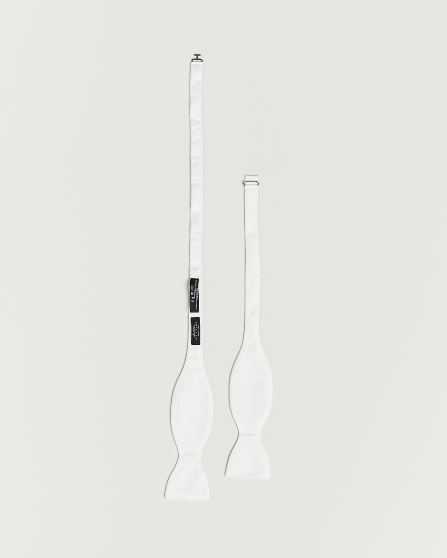 Heren | Amanda Christensen Cotton Pique Self Tie White | Amanda Christensen | Cotton Pique Self Tie White