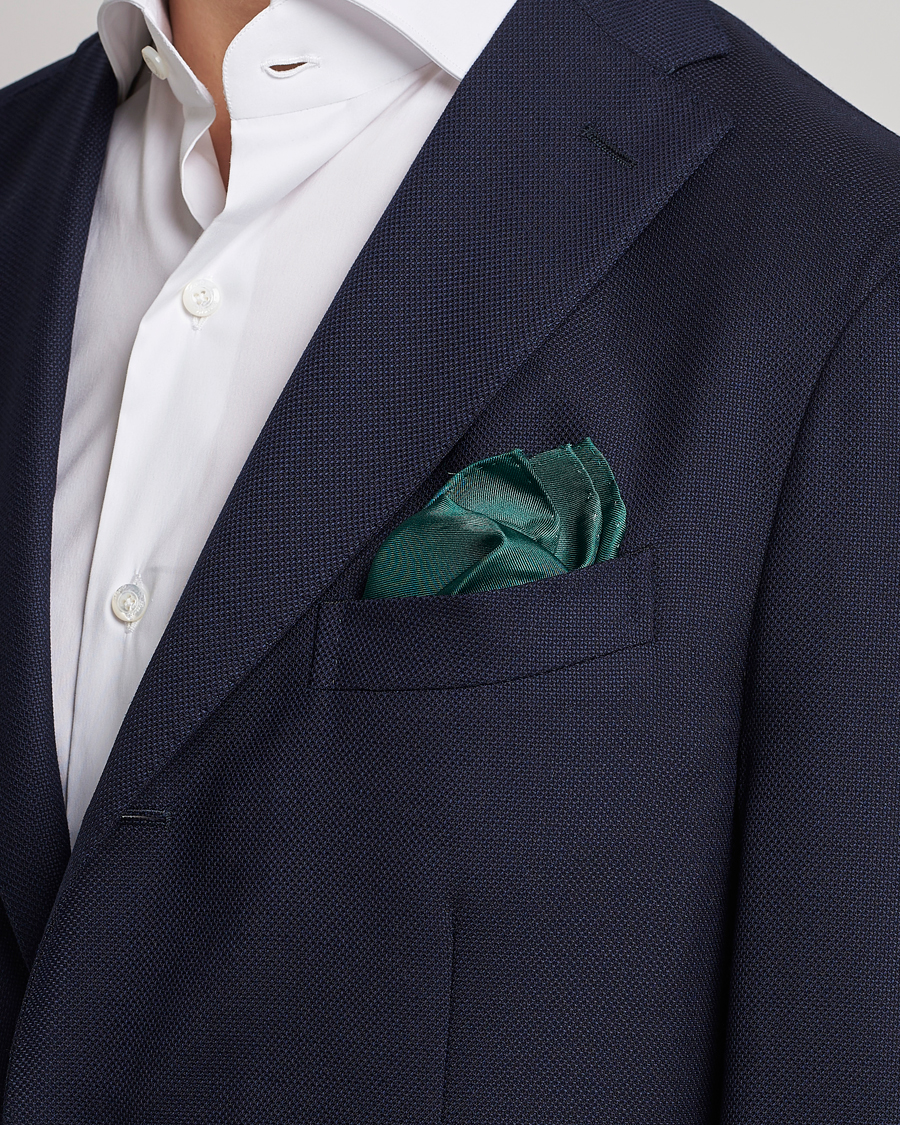 Heren | Business casual | Amanda Christensen | Handkercheif Silk Green