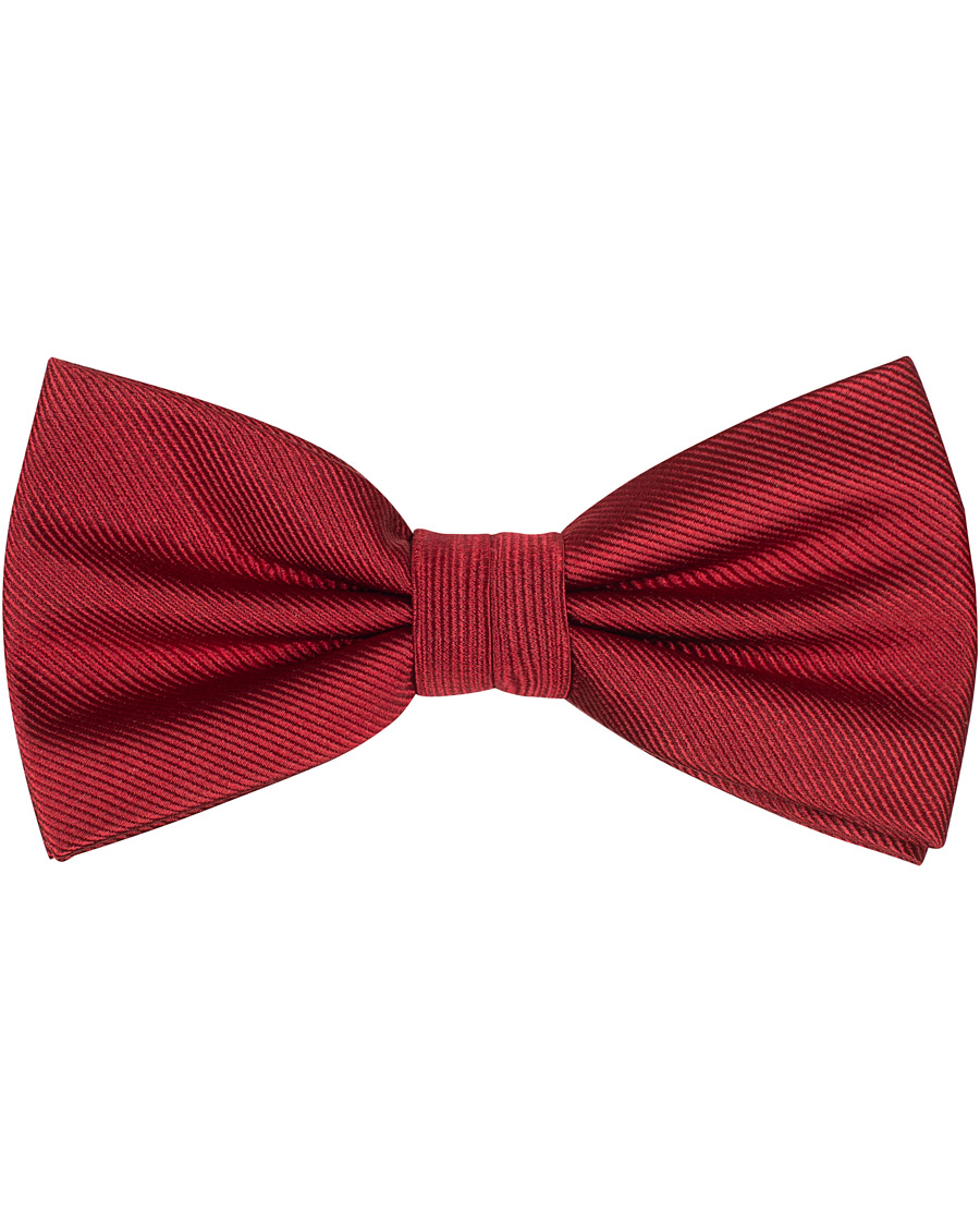 Heren | Amanda Christensen Pre Tie Silk Wine Red | Amanda Christensen | Pre Tie Silk Wine Red