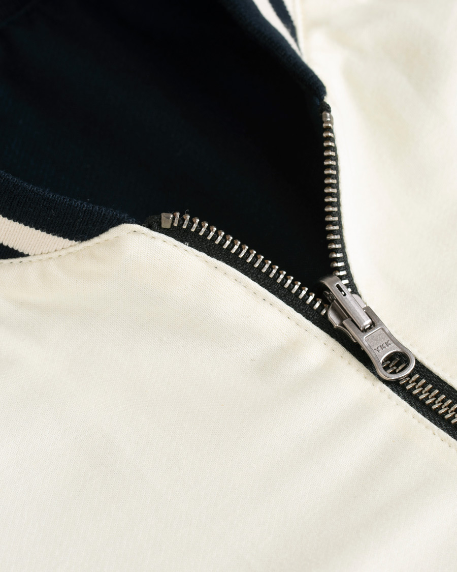 Heren | Jassen | Nudie Jeans | Mark Baseball Reversible Jacket White/Navy