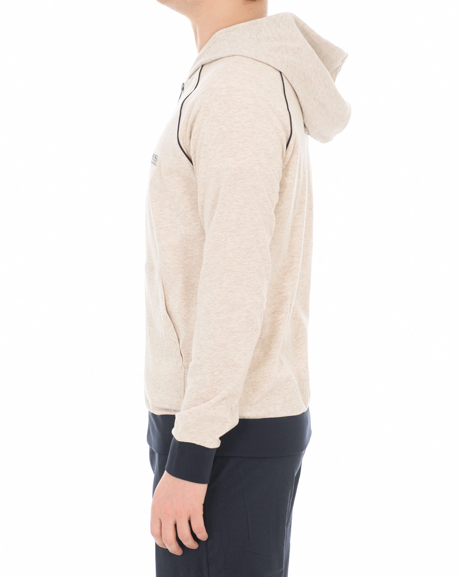 Heren | BOSS Loungewear Full Zip Hoodie Sand | BOSS BLACK | BOSS Loungewear Full Zip Hoodie Sand