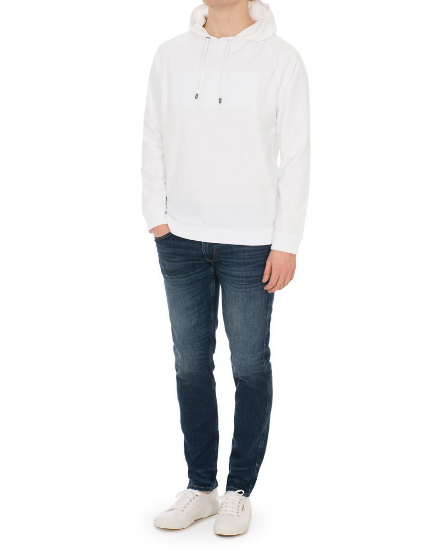 Heren | Truien | BOSS BLACK | BOSS Logo Hoodie White