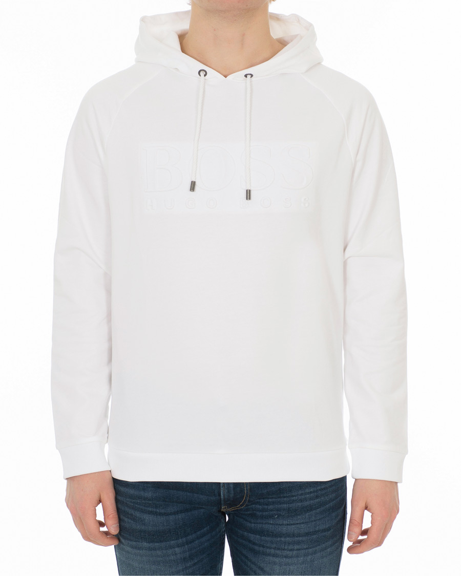 Heren | Truien | BOSS BLACK | BOSS Logo Hoodie White