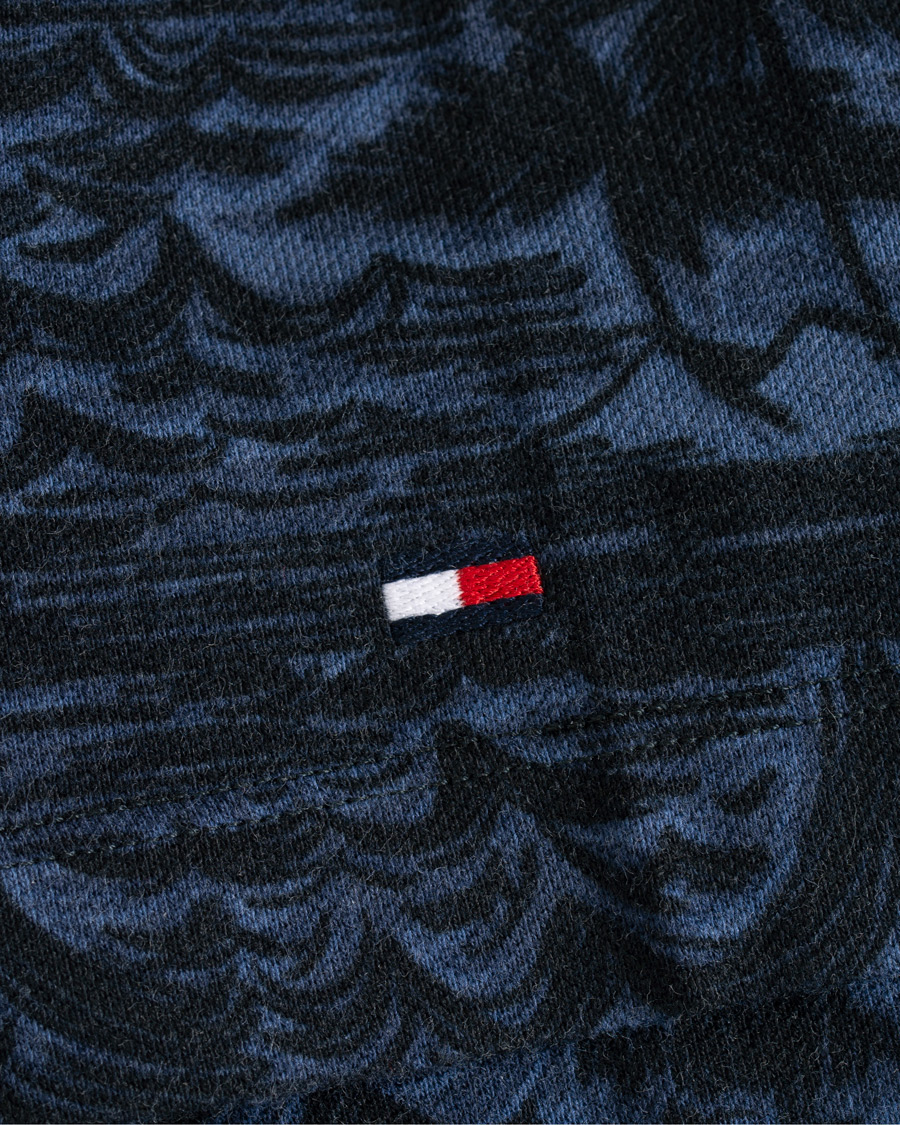 Heren | Polo's | Tommy Hilfiger | All Over Flower Print Polo Vintage Indigo