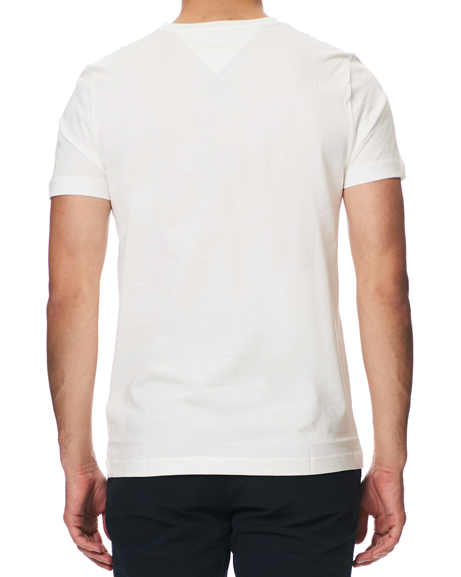 Heren | T-shirts | Tommy Hilfiger | Logo Crew Neck Tee Snow White