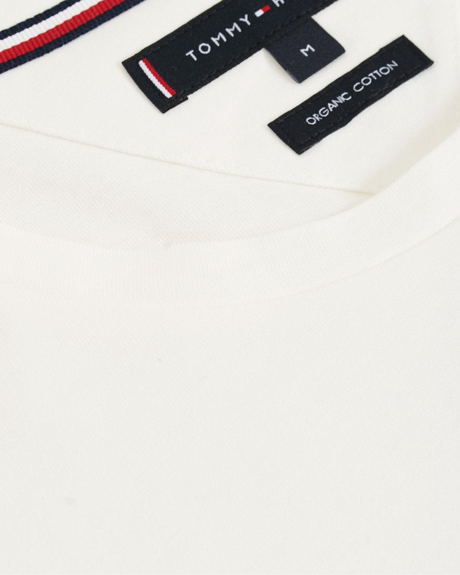 Heren | T-shirts | Tommy Hilfiger | Logo Crew Neck Tee Snow White