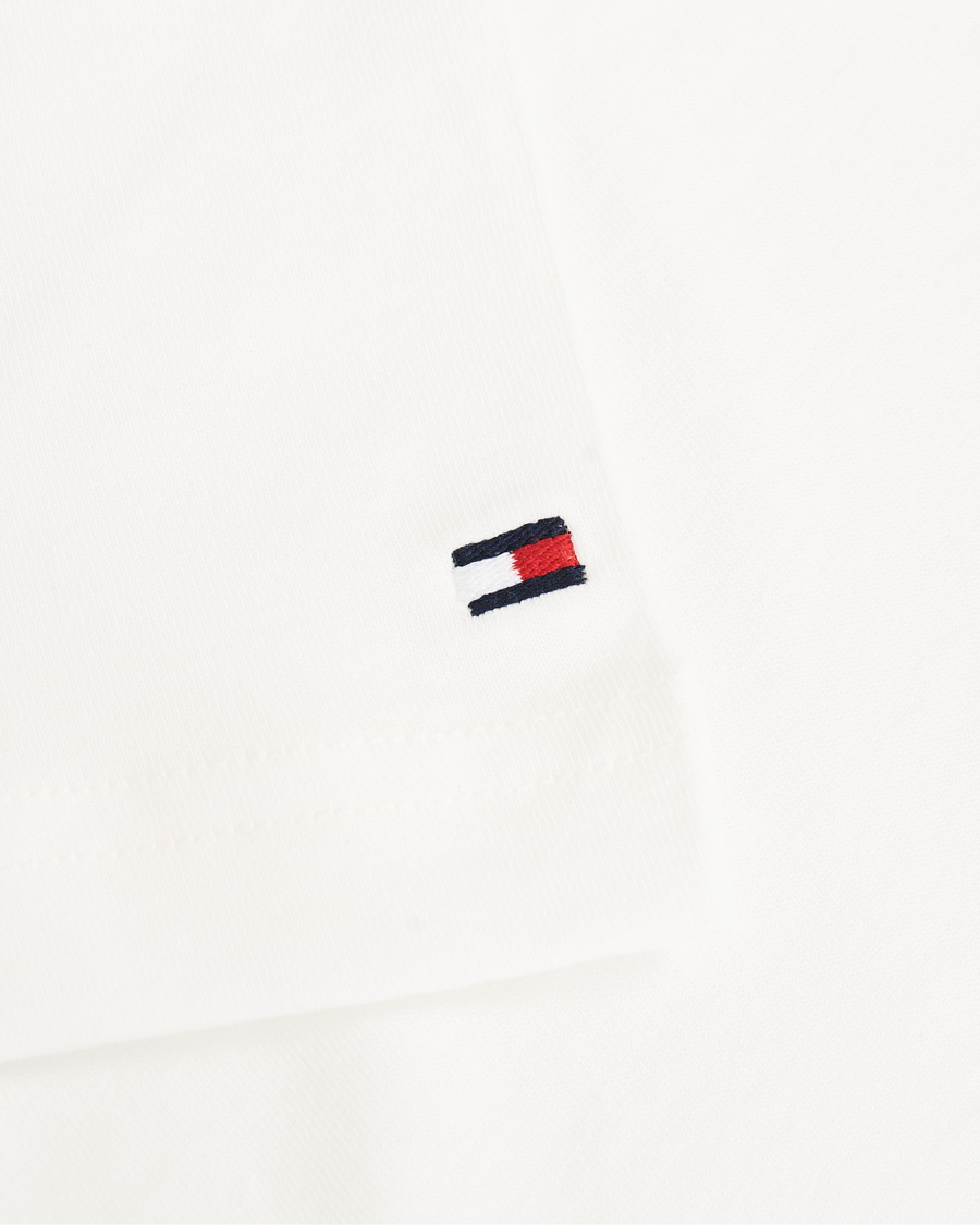Heren | T-shirts | Tommy Hilfiger | Logo Crew Neck Tee Snow White