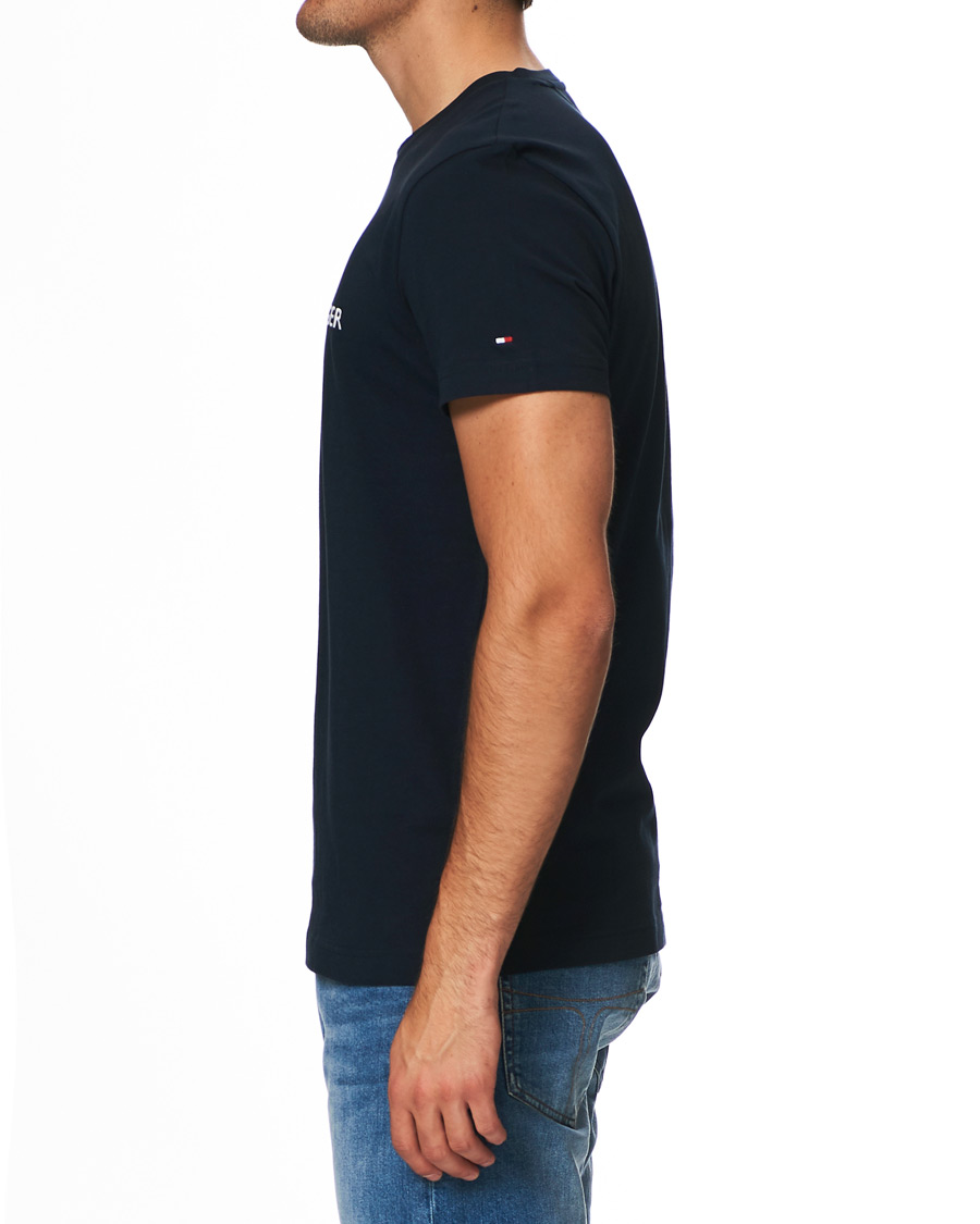 Heren | T-shirts | Tommy Hilfiger | Logo Crew Neck Tee Sky Captain