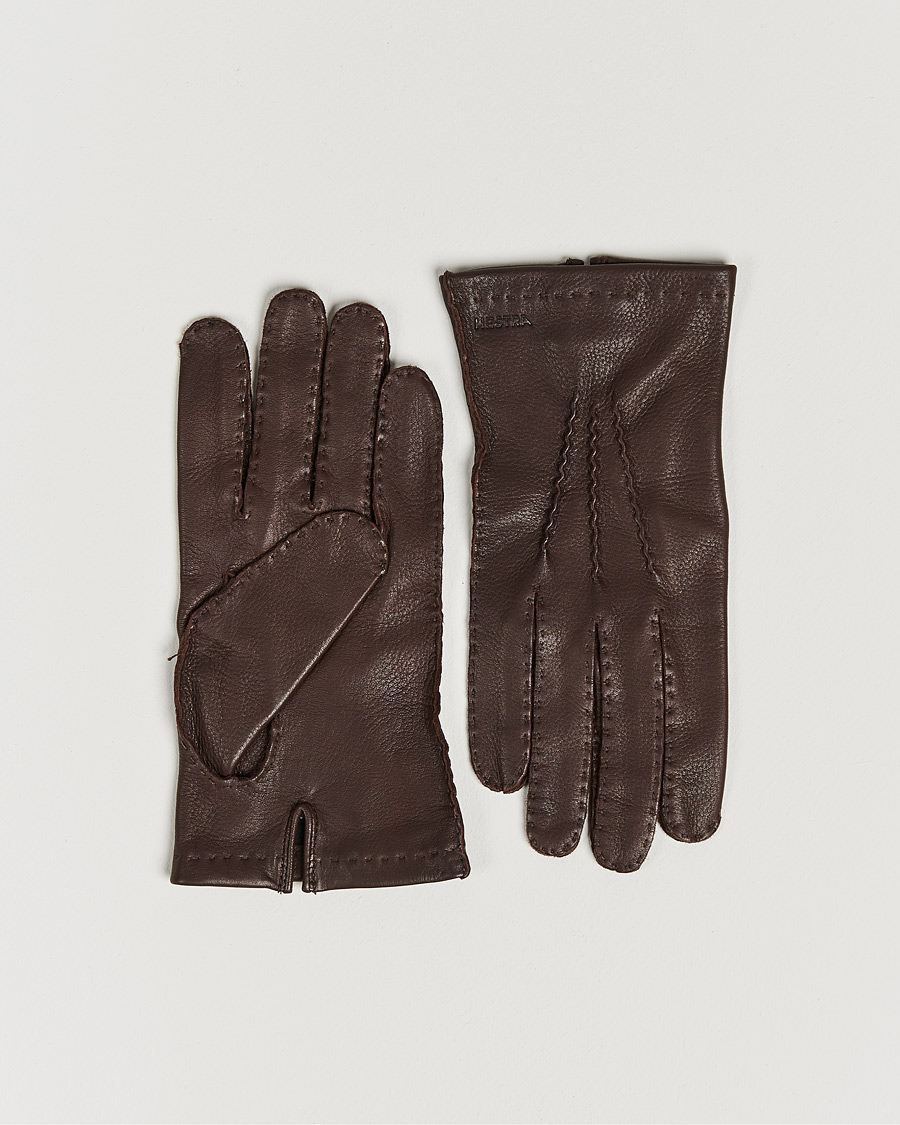 Heren | Handschoenen | Hestra | Henry Unlined Deerskin Glove Chocolate