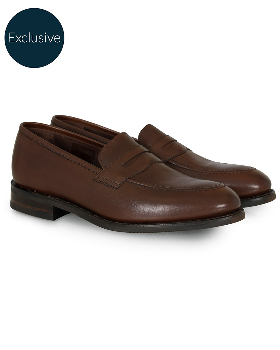 Heren | Loake 1880 MTO Whitehall Penny Loafer Dark Brown Calf | Loake 1880 | MTO Whitehall Penny Loafer Dark Brown Calf