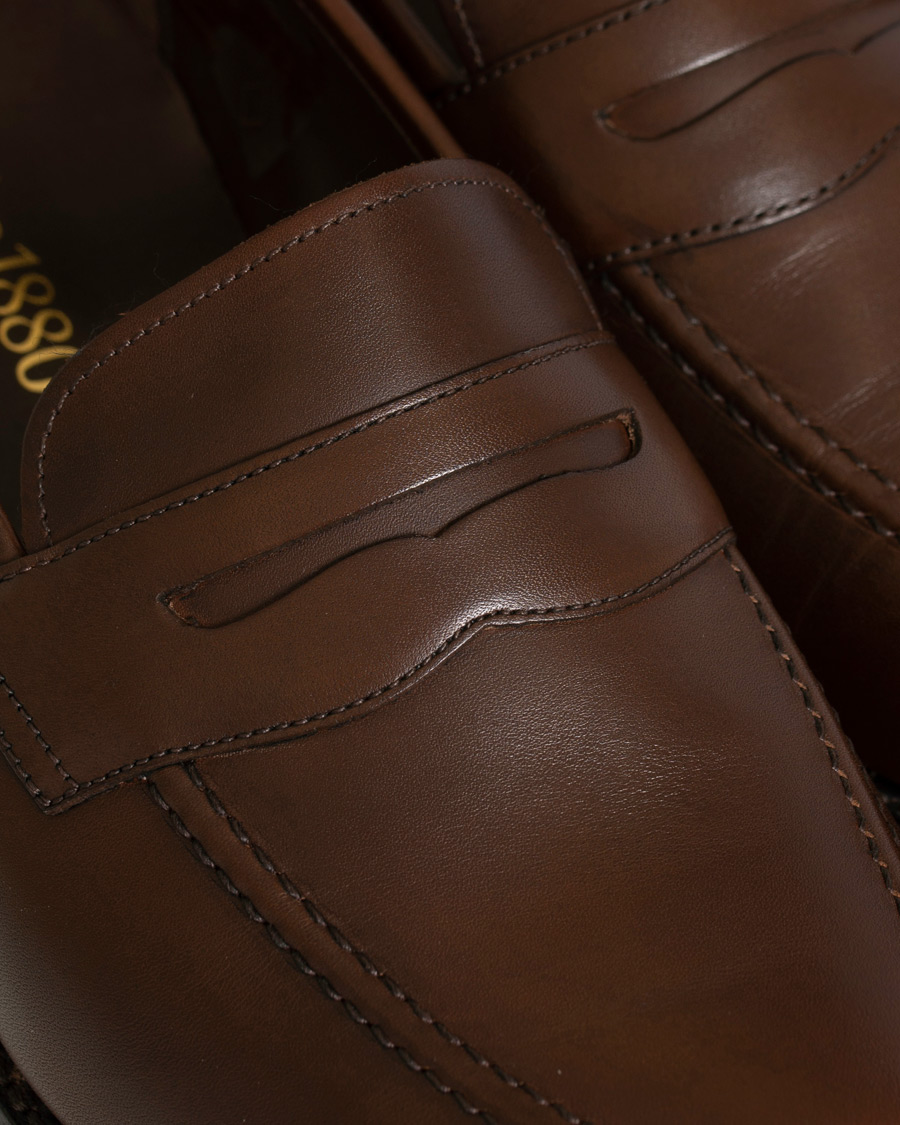 Heren | Loake 1880 MTO Whitehall Penny Loafer Dark Brown Calf | Loake 1880 | MTO Whitehall Penny Loafer Dark Brown Calf