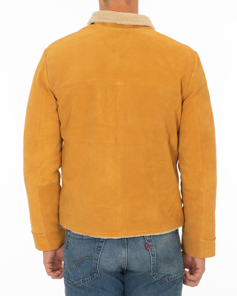Heren | Jassen | Levi's Vintage Clothing | Suede Sherpa Trucker Golden Nugget