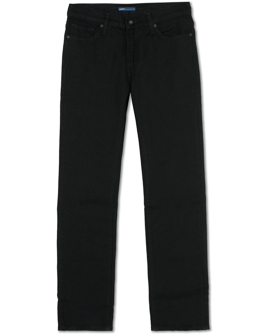 Heren | Jeans | Levi's Made & Crafted | 511 Slim Fit Stretch Black Rinse Jeans Black