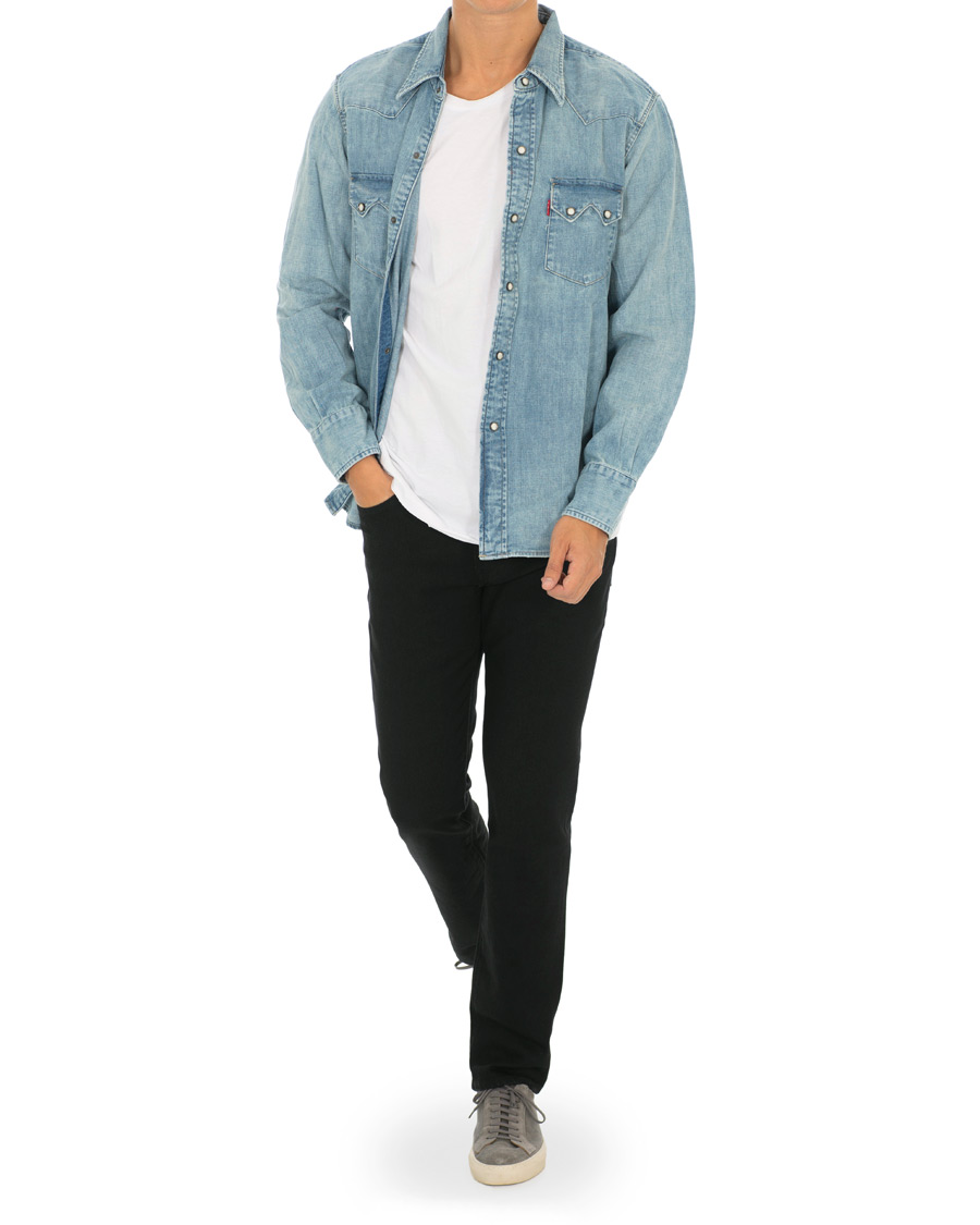 Heren | Jeans | Levi's Made & Crafted | 511 Slim Fit Stretch Black Rinse Jeans Black