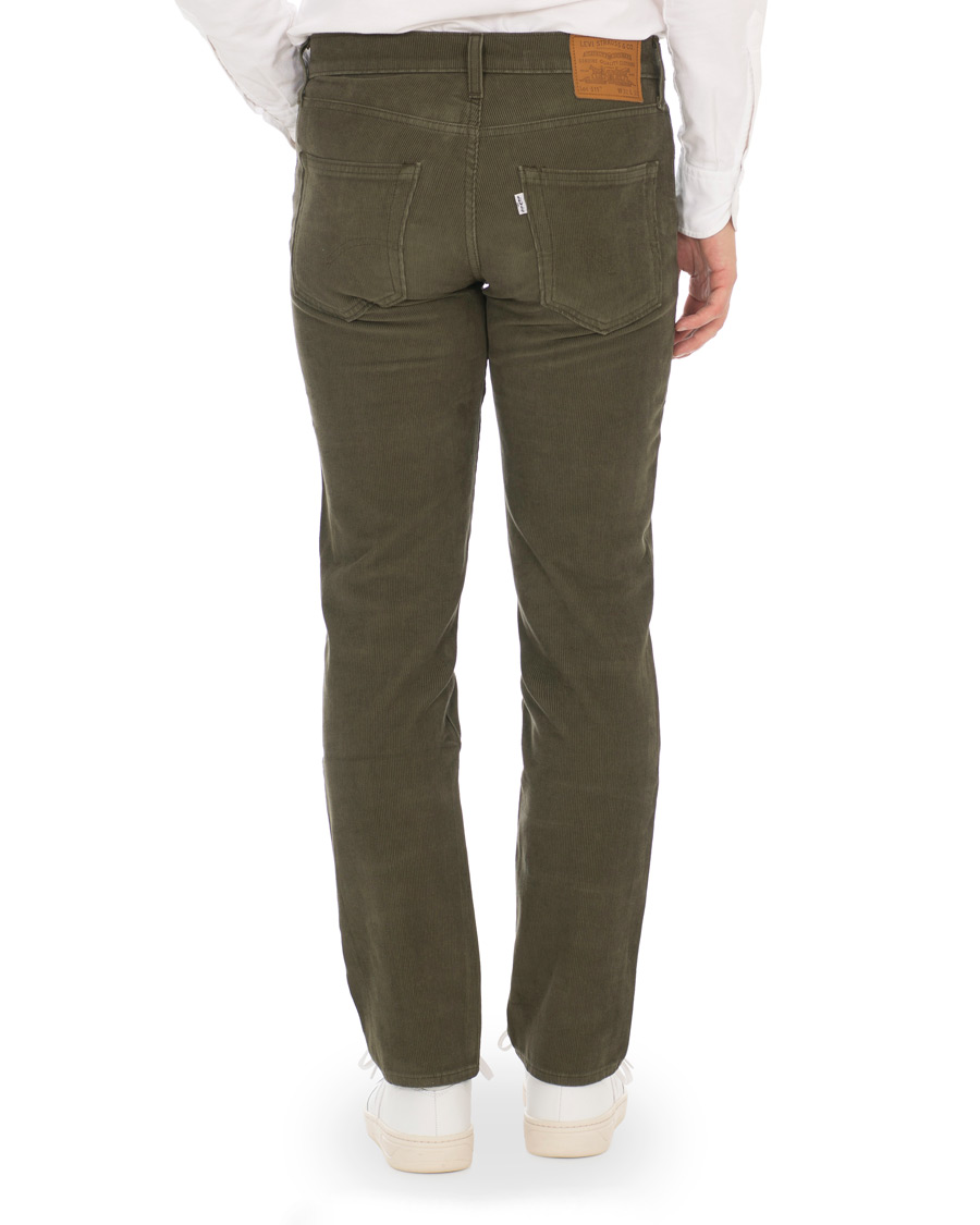 Heren | Broeken | Levi's | 511 Slim Fit Stretch Corduroy Trousers Olive Night