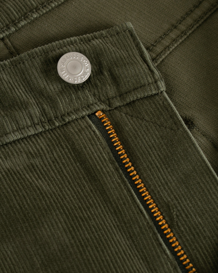 Heren | Broeken | Levi's | 511 Slim Fit Stretch Corduroy Trousers Olive Night