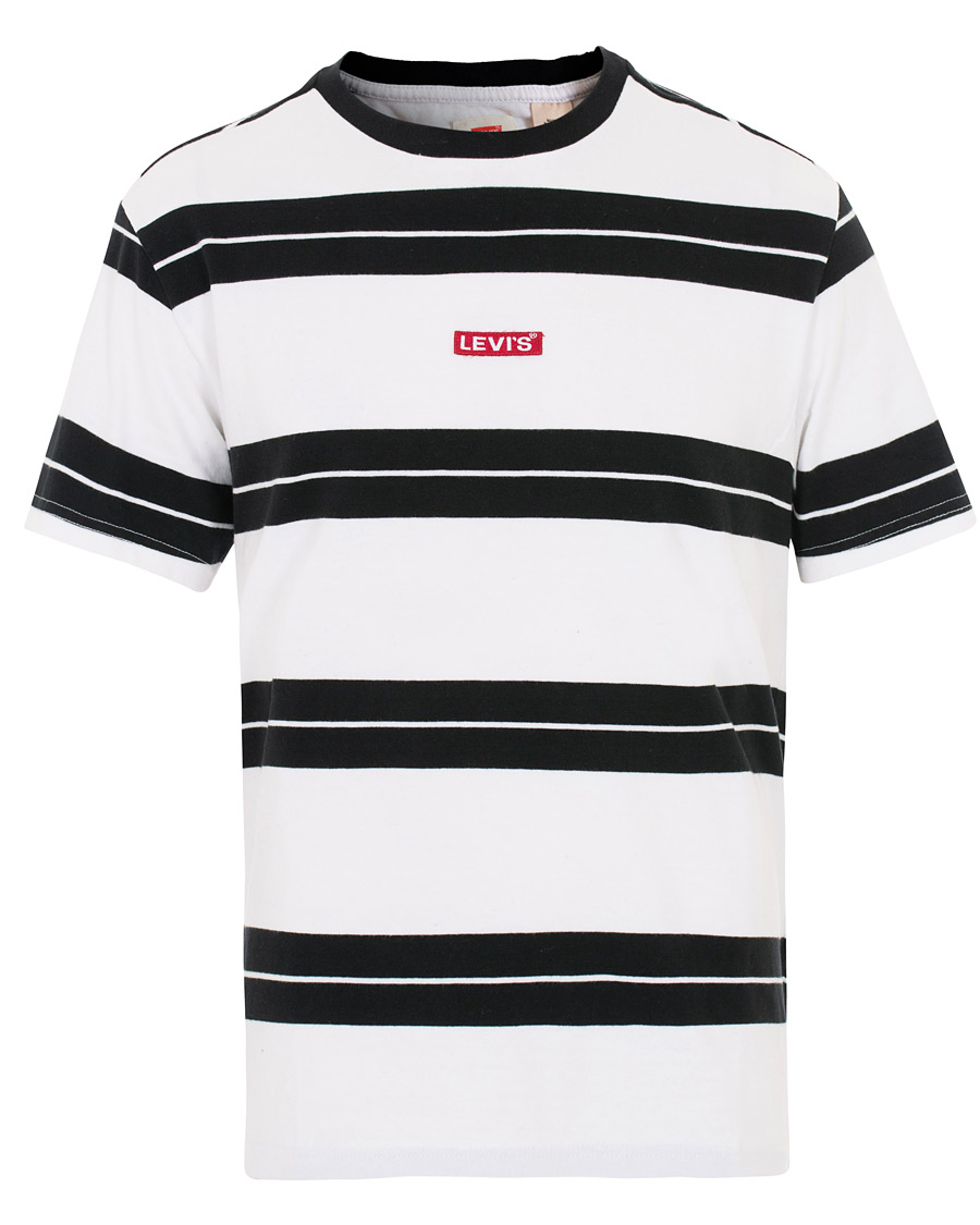 Heren | T-shirts | Levi's | Baby Tab Stripe Tee Black/White