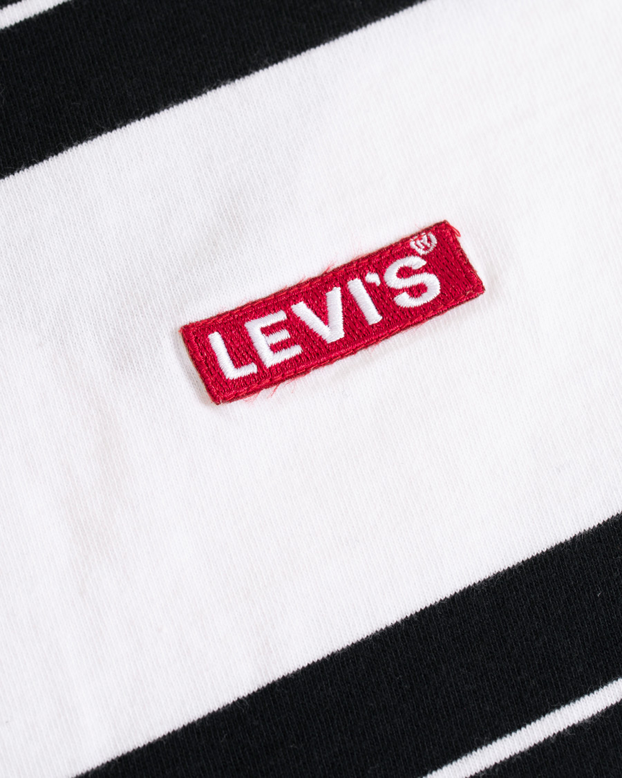 Heren | T-shirts | Levi's | Baby Tab Stripe Tee Black/White