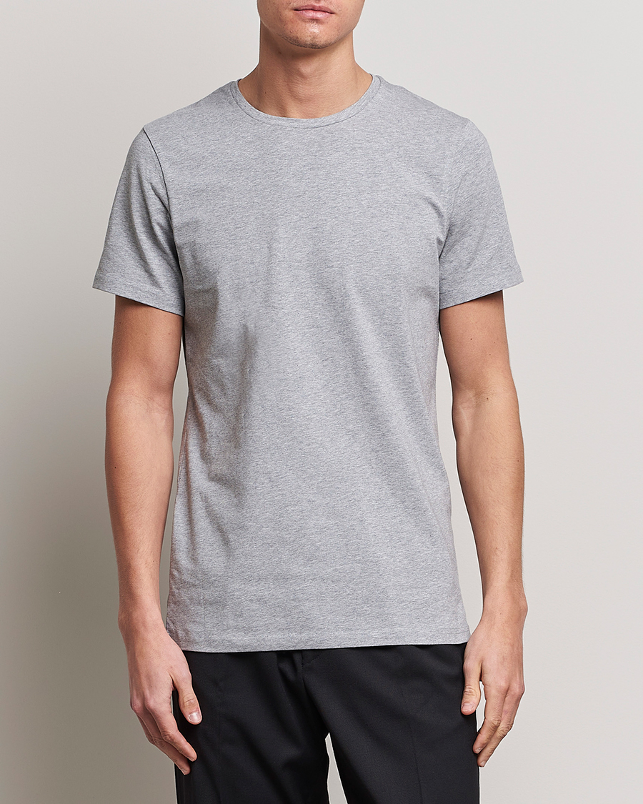 Heren | Multipack | Bread & Boxers | 2-Pack Crew Neck Tee Grey Melange