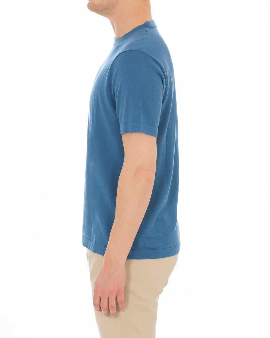 Heren | T-shirts | J.Crew | Pima/Silk T-shirt Deep Blue