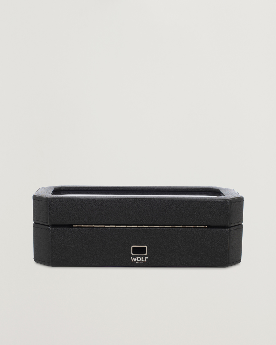 Heren | Horloge & juwelendozen | WOLF | Windsor 5 Piece Watch Box Black Purple