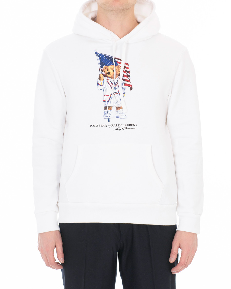 Heren | Truien | Polo Ralph Lauren | Chariots Of Fire Bear Hoodie White