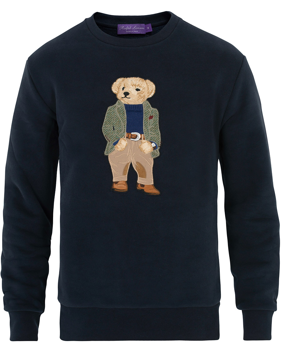 Heren | Truien | Ralph Lauren Purple Label | Lux Fleece Ralph Bear Sweatshirt Classic Chairman Navy