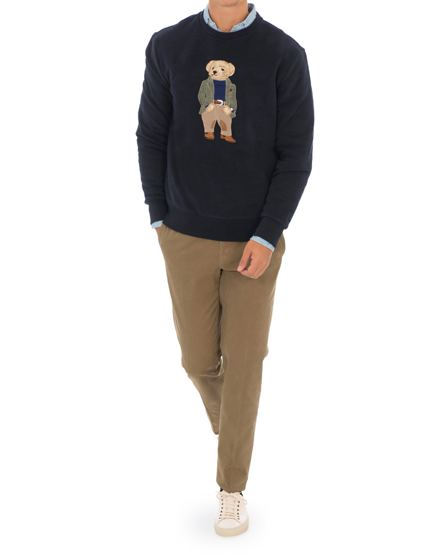 Heren | Truien | Ralph Lauren Purple Label | Lux Fleece Ralph Bear Sweatshirt Classic Chairman Navy