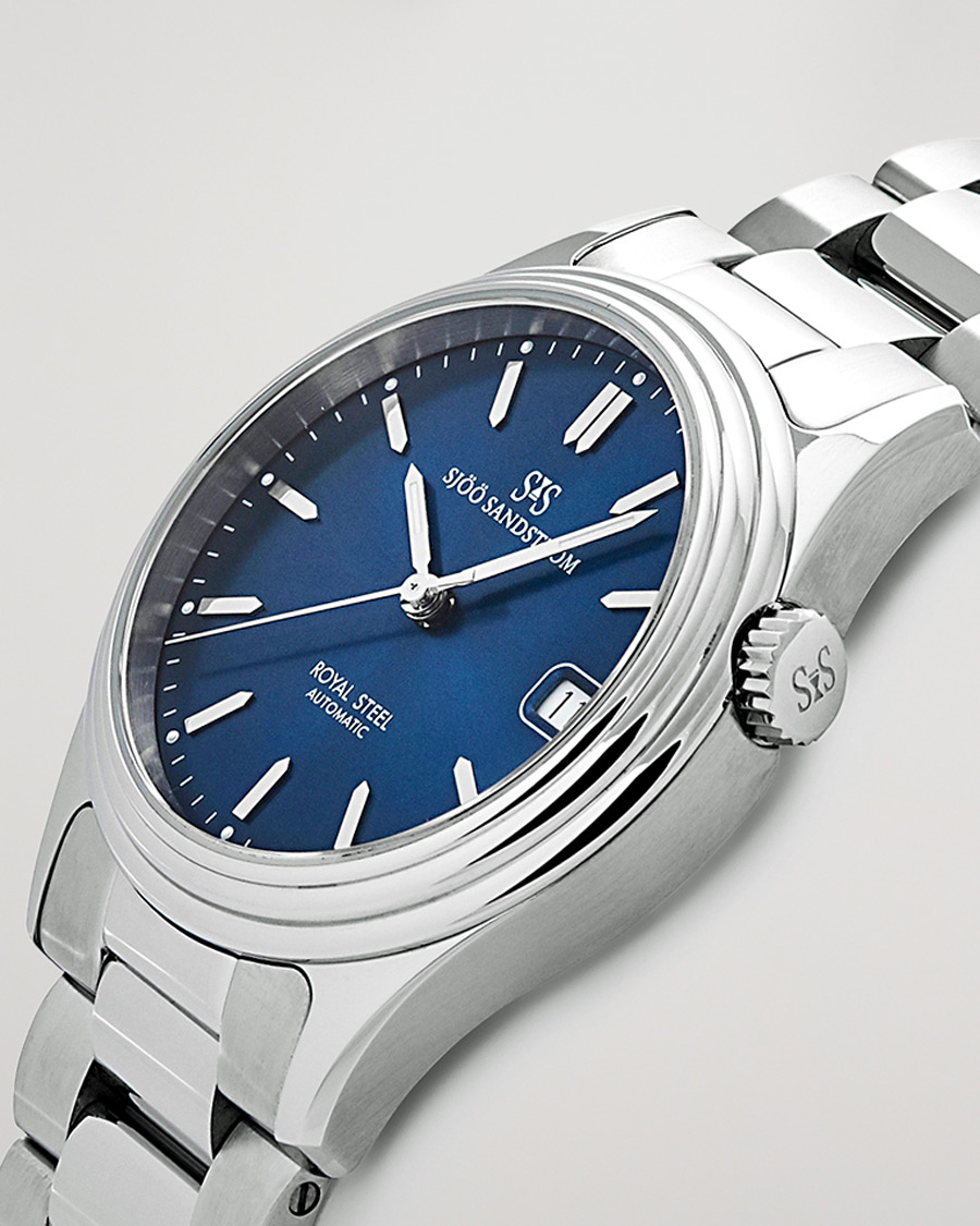 Heren | Sjöö Sandström Royal Steel Classic 36mm Blue and Steel | Sjöö Sandström | Royal Steel Classic 36mm Blue and Steel