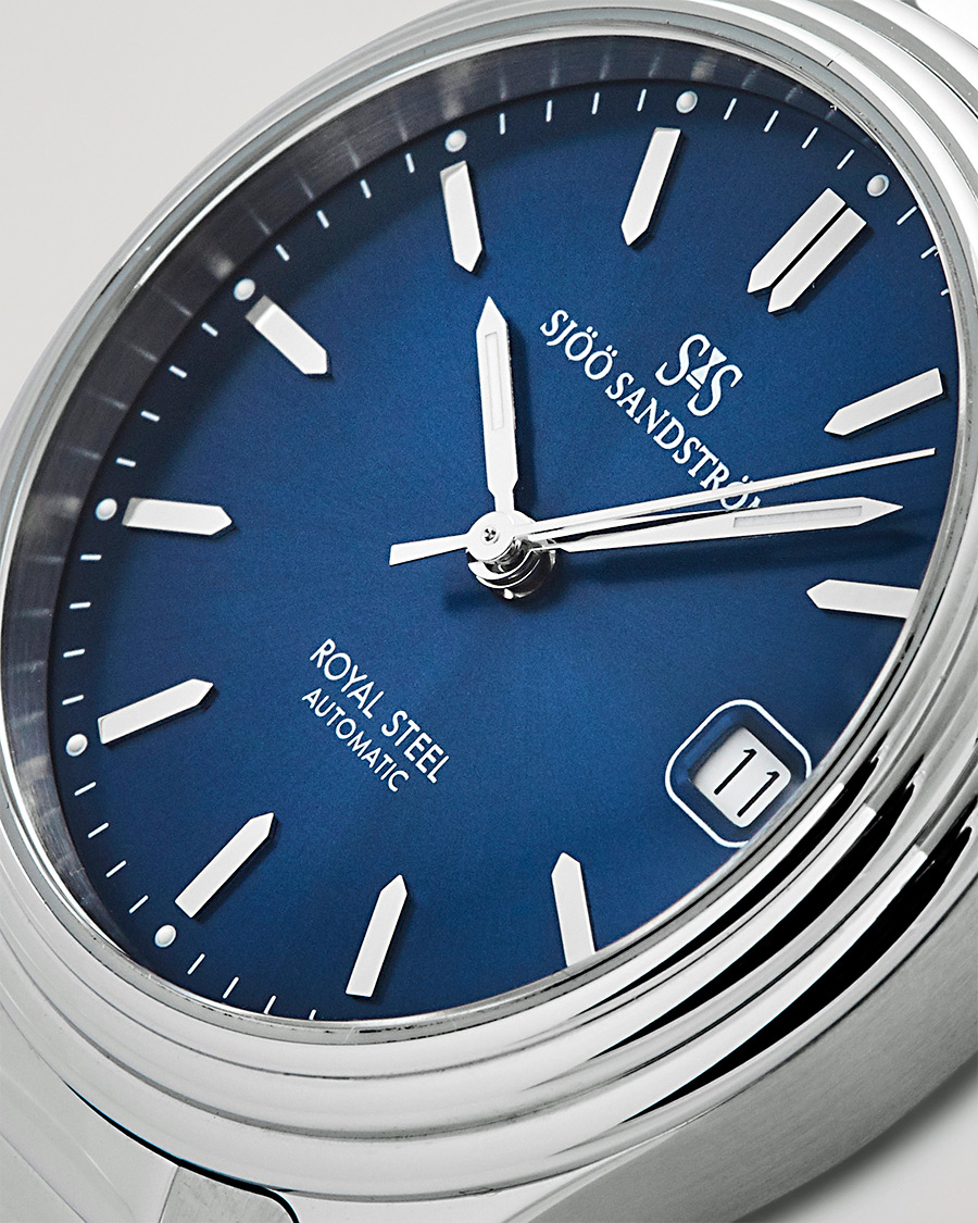Heren | Sjöö Sandström Royal Steel Classic 36mm Blue and Steel | Sjöö Sandström | Royal Steel Classic 36mm Blue and Steel