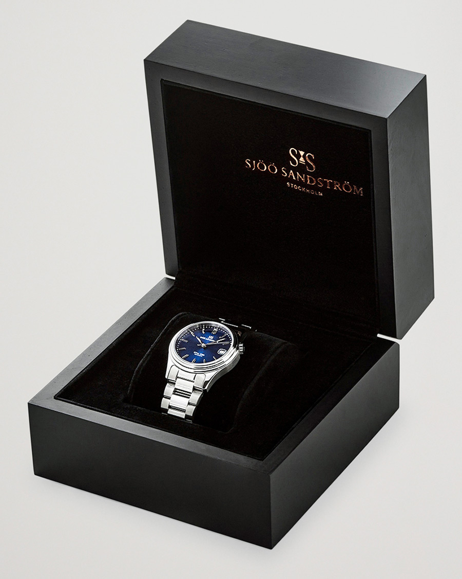 Heren | Sjöö Sandström Royal Steel Classic 36mm Blue and Steel | Sjöö Sandström | Royal Steel Classic 36mm Blue and Steel