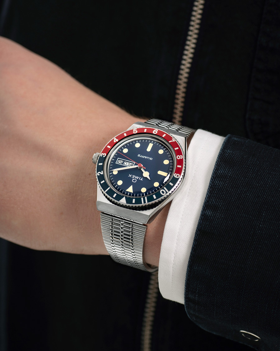 Heren | Timex Q Reissue 1979 Silver/Blue Dial | Timex | Q Reissue 1979 Silver/Blue Dial