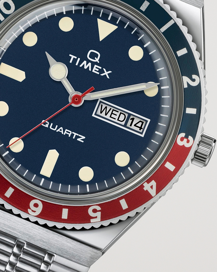 Heren | Timex Q Reissue 1979 Silver/Blue Dial | Timex | Q Reissue 1979 Silver/Blue Dial