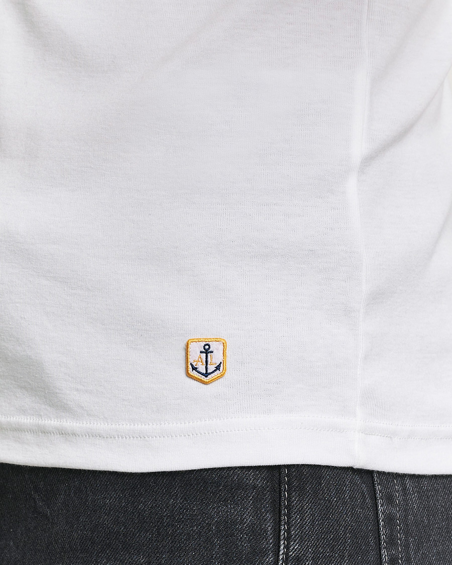 Heren | T-shirts | Armor-lux | 2-Pack Crew Neck T-Shirt White/Grey Melange