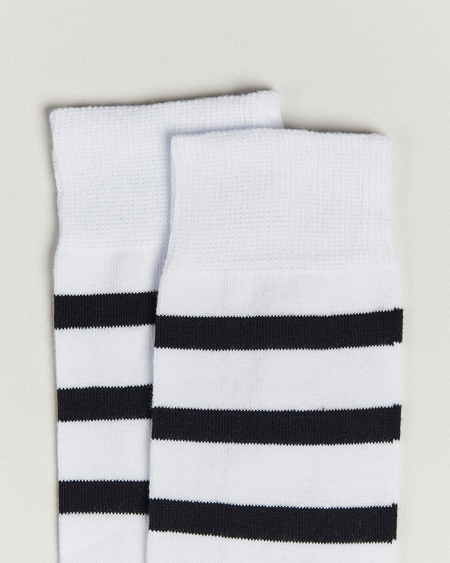 Heren | Contemporary Creators | Armor-lux | Loer Stripe Sock White/Rich Navy