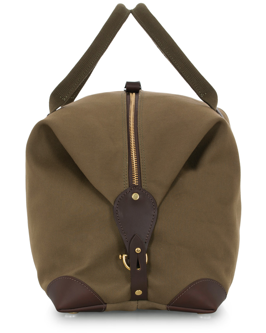 Heren | Chapman Bags Medium Classic Holdall Canvas Weekendbag Deep Olive | Chapman Bags | Medium Classic Holdall Canvas Weekendbag Deep Olive