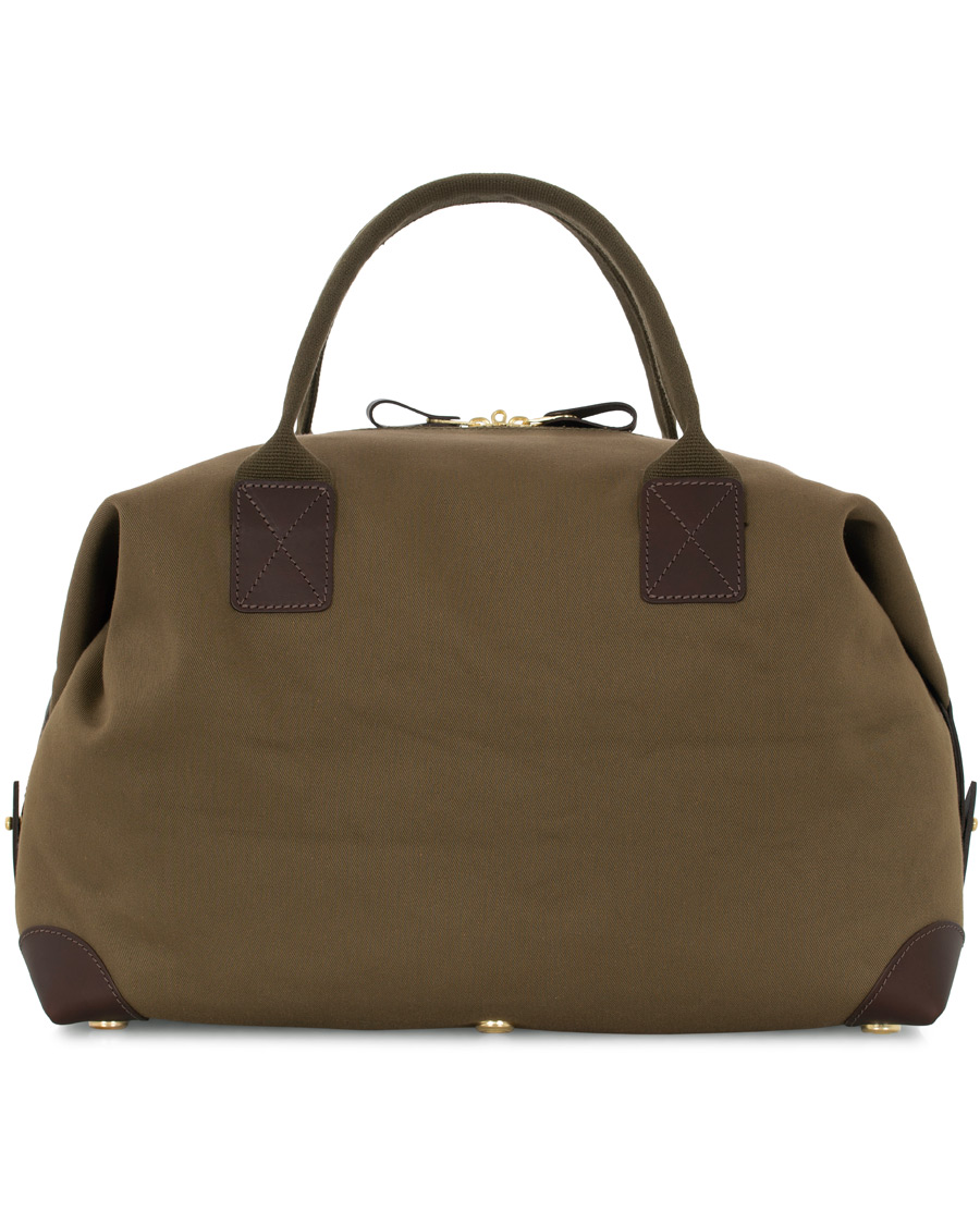 Heren | Chapman Bags Medium Classic Holdall Canvas Weekendbag Deep Olive | Chapman Bags | Medium Classic Holdall Canvas Weekendbag Deep Olive