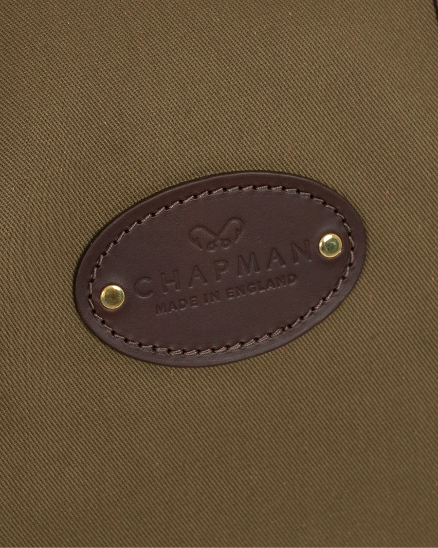Heren | Chapman Bags Medium Classic Holdall Canvas Weekendbag Deep Olive | Chapman Bags | Medium Classic Holdall Canvas Weekendbag Deep Olive