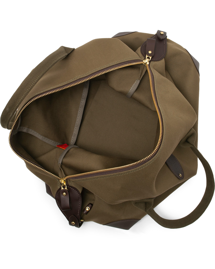 Heren | Chapman Bags Medium Classic Holdall Canvas Weekendbag Deep Olive | Chapman Bags | Medium Classic Holdall Canvas Weekendbag Deep Olive