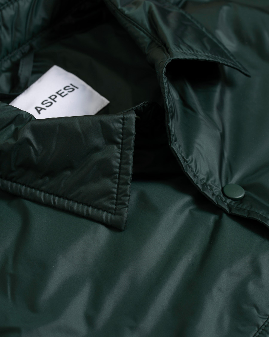 Heren | Jassen | Aspesi | Marvin Nylon Shirt Jacket Dark Green