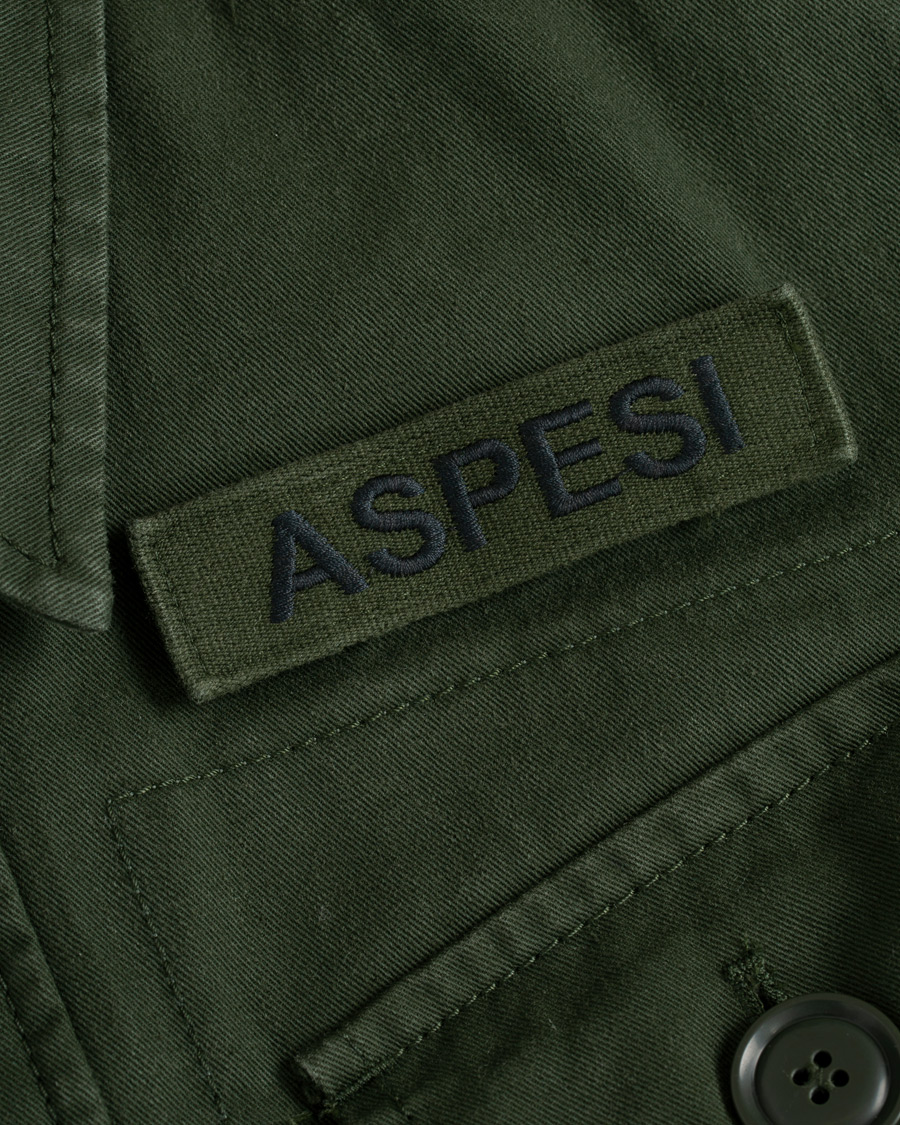 Heren | Jassen | Aspesi | Vancouver Thermore Lining Cotton Field Jacket Military