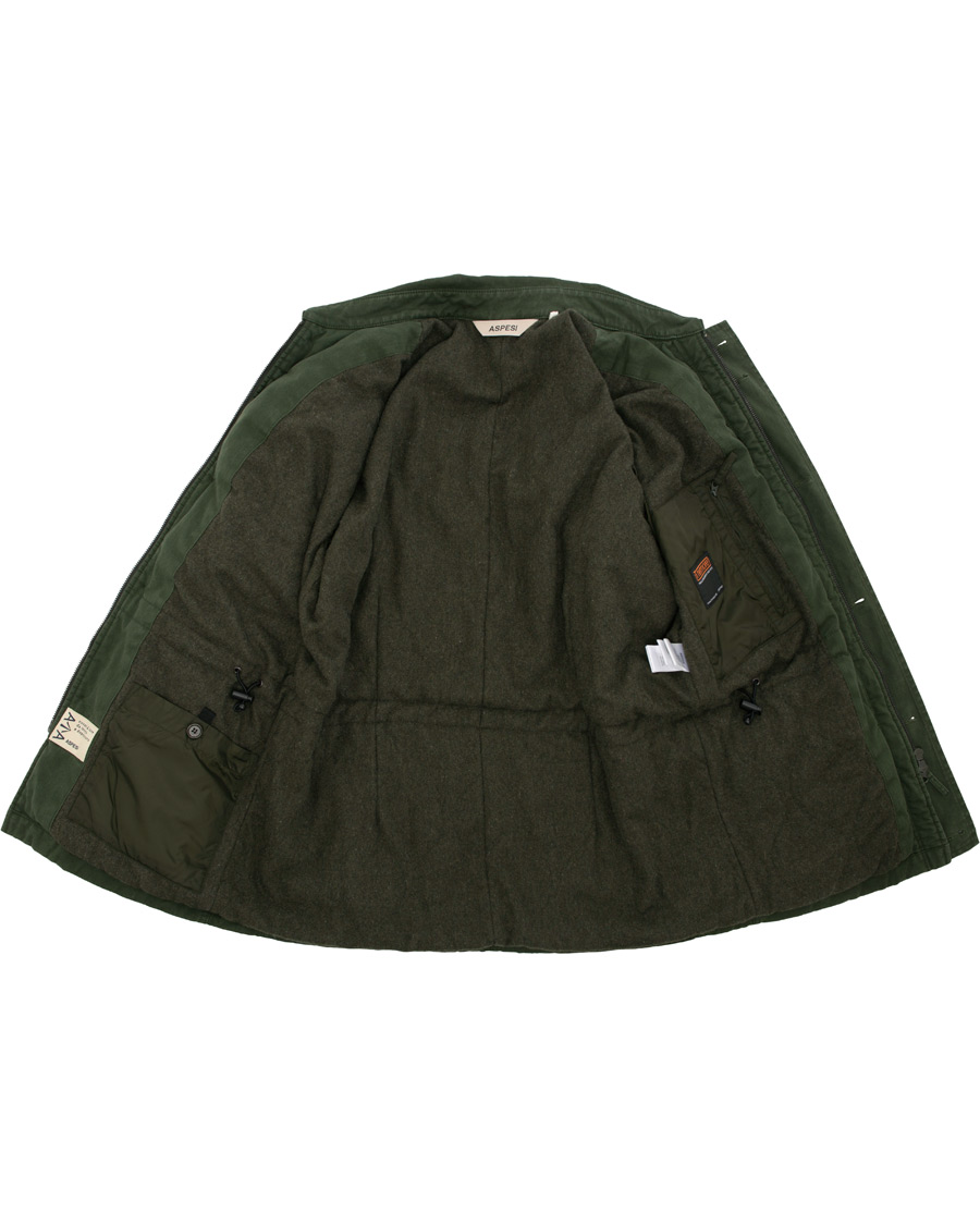 Heren | Jassen | Aspesi | Vancouver Thermore Lining Cotton Field Jacket Military