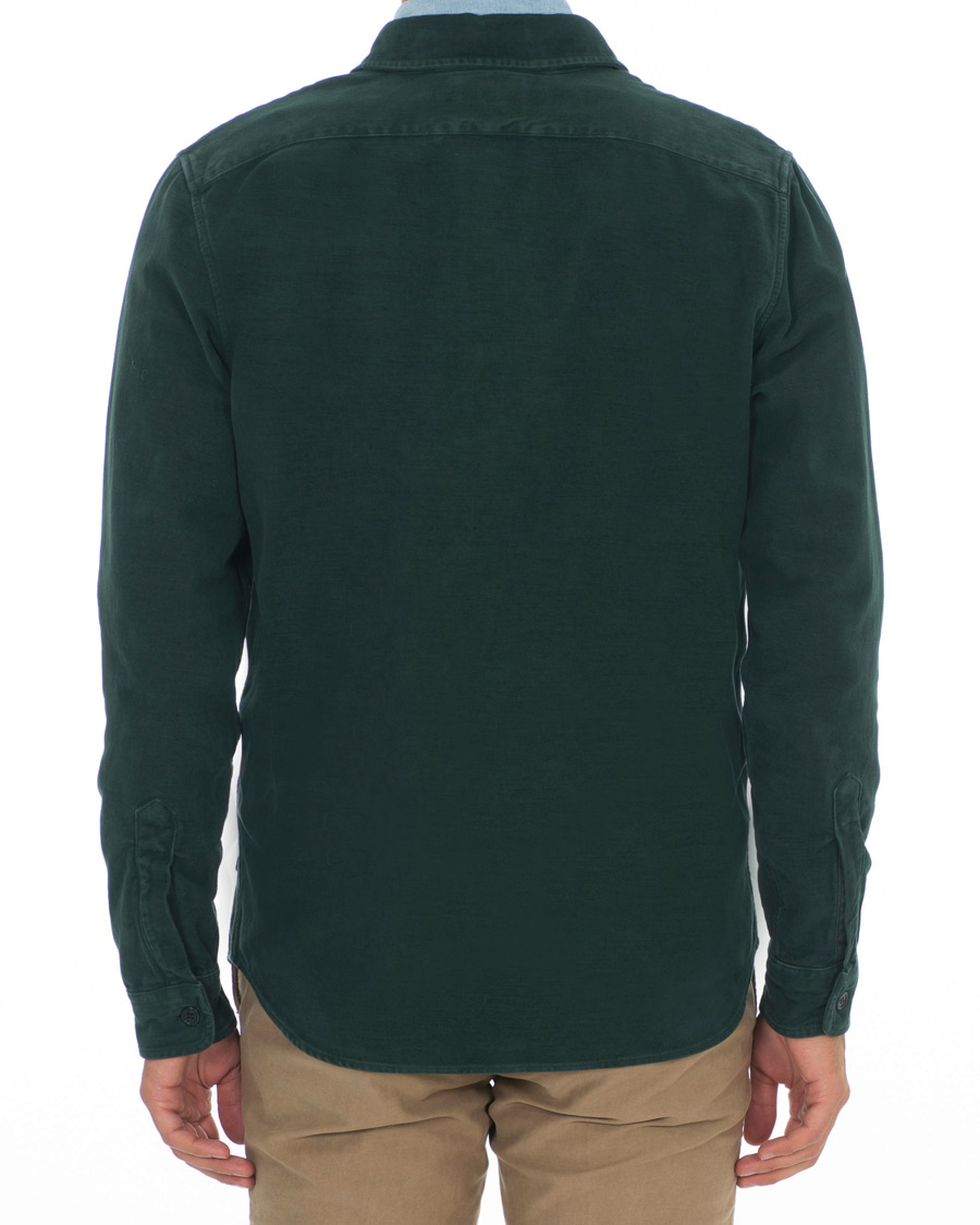 Heren | Overhemden | Aspesi | Garment Dyed Cotton Shirt Jacket Dark Green