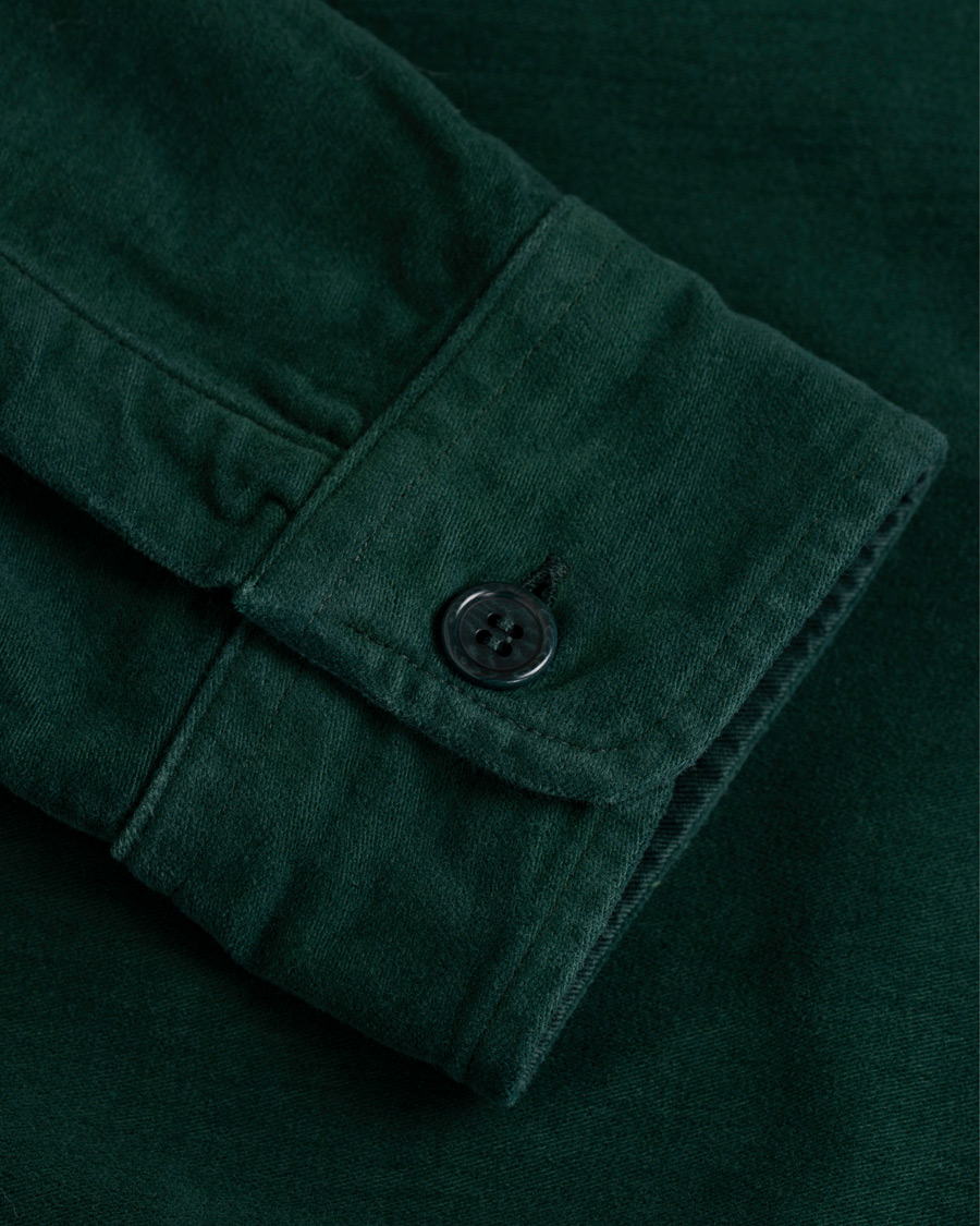Heren | Overhemden | Aspesi | Garment Dyed Cotton Shirt Jacket Dark Green