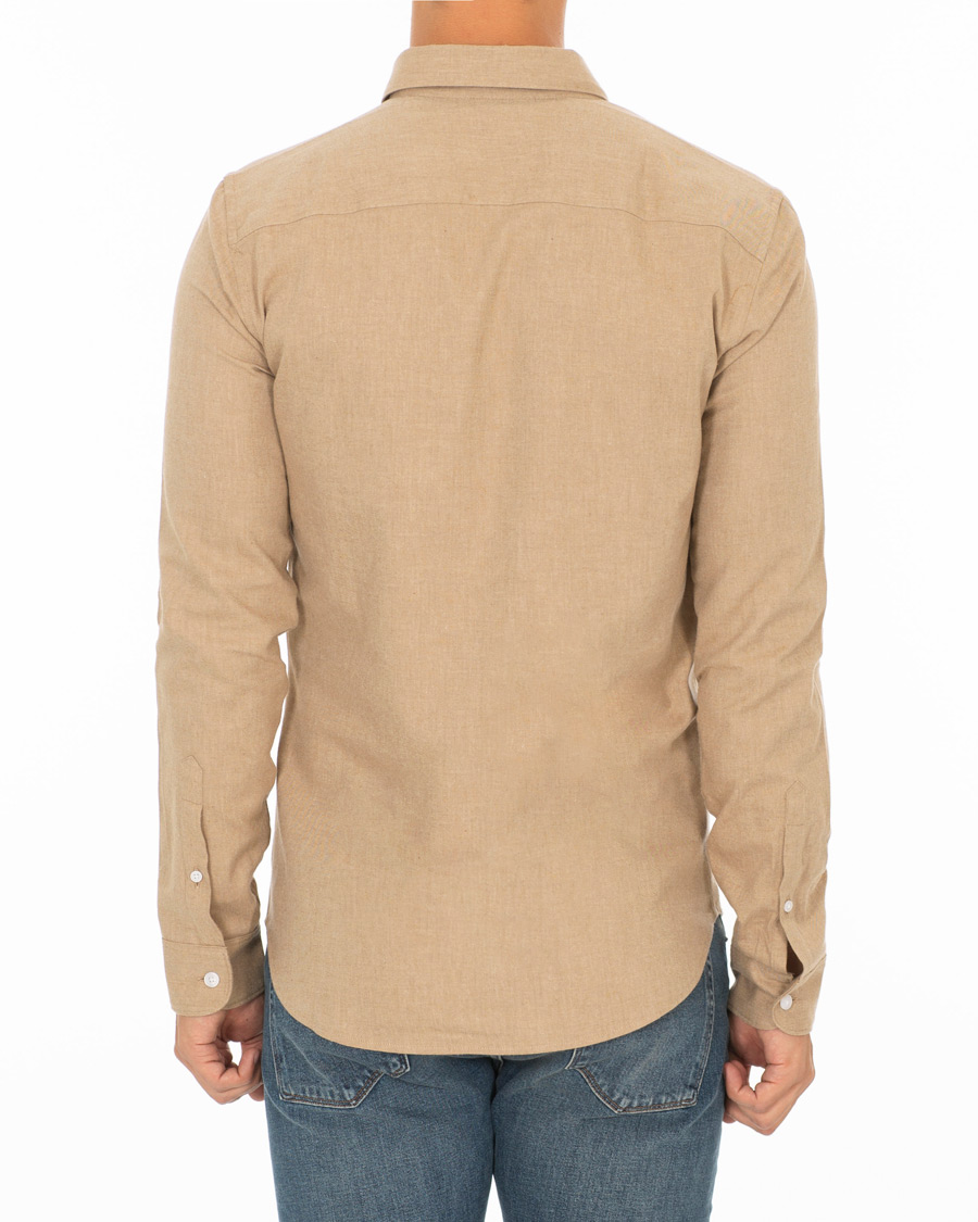 Heren | Overhemden | KENZO | Slim Fit Urban Flannel Shirt Beige