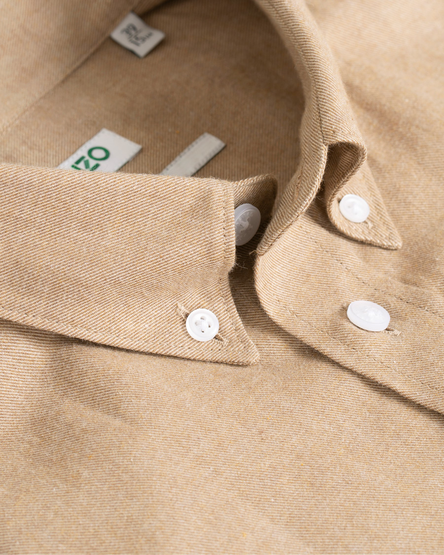 Heren | Overhemden | KENZO | Slim Fit Urban Flannel Shirt Beige