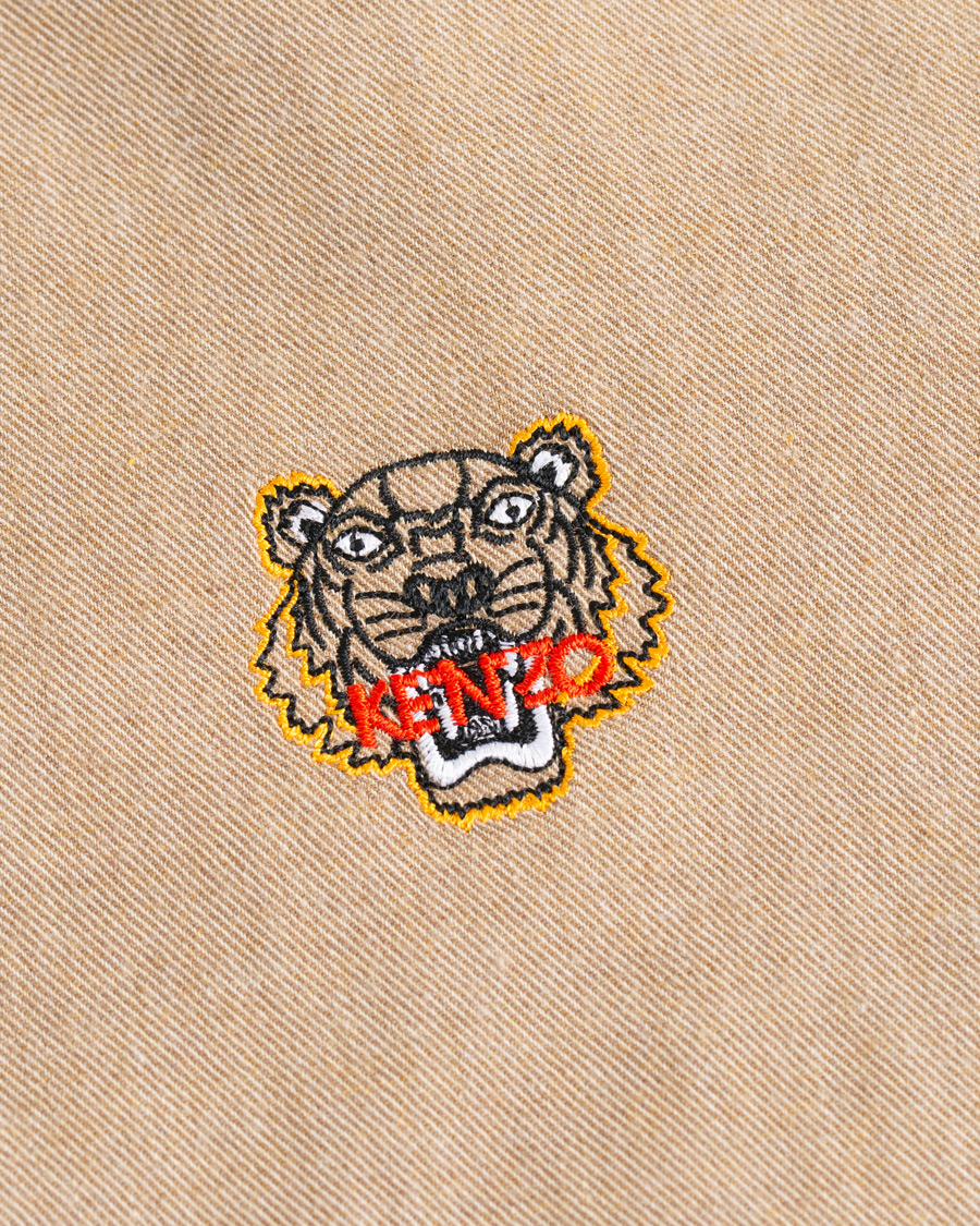 Heren | Overhemden | KENZO | Slim Fit Urban Flannel Shirt Beige