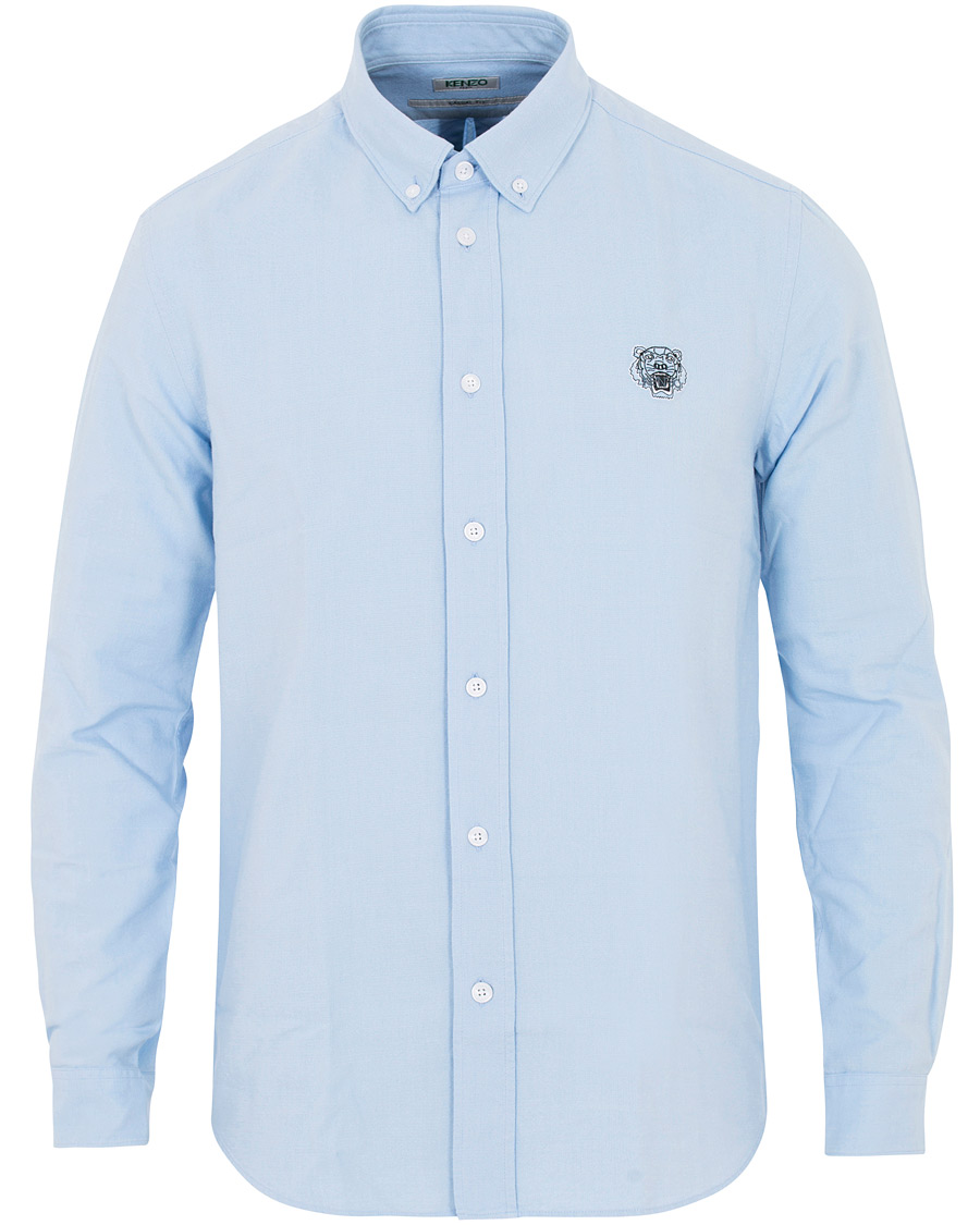 Heren | Overhemden | KENZO | Slim Fit Oxford Shirt Light Blue